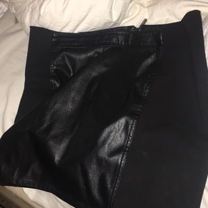 Armani Xchange skirt leather paneled skirt